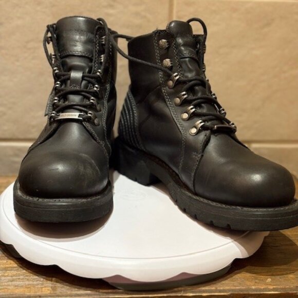 Harley Davidson Women's Motorcycle Water Proof Boots Size 7 D87170 - Picture 1 of 10